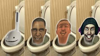 Skibidi Toilet  Original vs Otamatone vs DJ Skibidi Toilet vs Obama [upl. by Willamina]