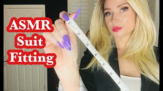 ASMR  Suit Fitting calm and relaxing body measuring [upl. by Hailahk]