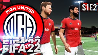 CUSTOM KITS AND BADGE  FIFA 22 MGH UNITED CAREER MODE S1E2 [upl. by Hung866]