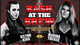 KiLynn King vs Marina Tucker Cage Match CCW Womens Title Bash 15 4822 Full Match [upl. by Fanestil]