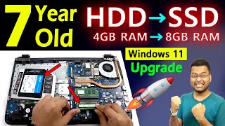 How to Install SSD amp RAM 5X🚀🚀 Laptop RAM Upgrade  How to Install Windows 11 in Unsupported Laptop [upl. by Namlak]