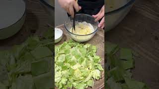 Amazing Green Cabbage Cutting Tricks vegetableart [upl. by Airahs]