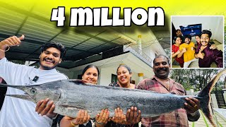 40 KG KING FISH 🔥  4 MILLION CELEBRATION [upl. by Ennaylime]