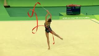 Margarita Mamun RUS Ribbon Qualifications 2016 Rio Olympic Games [upl. by Enuahs]