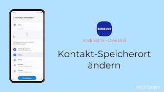 KontaktSpeicherort ändern  Samsung Android 14  One UI 6 [upl. by Sloan954]