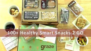 100  Healthy Smart Snacks 2 GO for Work School from Graze [upl. by Rochette]