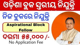 Odisha Block Level Govt Jobs  Odisha Block Level Jobs Vacancy 2024  Odisha Govt Job 2024 [upl. by Richie]