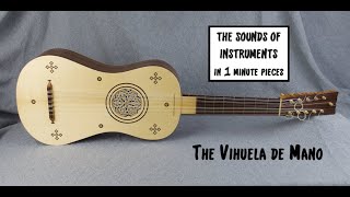 The Vihuela de Mano The Sounds of Instruments in 1 min pieces [upl. by Nalyorf]