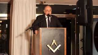 Discurso del Gran Maestre  Cena del dia del Mason 2013 [upl. by Aihsenak]