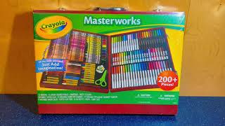 Honest Mom Review of Crayola Masterworks 200 Piece Art Set honestreview productreview crayola ad [upl. by Aihsram]