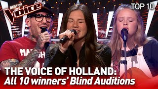 TOP 10  All WINNERS Blind Auditions The Voice of Holland [upl. by Russia488]