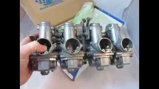 Mikuni 29mm smoothbore carb set Kawasaki Z1 KZ Suzuki GS 1000 [upl. by Dwinnell]