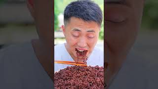 Songsong tricked Ermao into eating Ghost Pepper Noodles🔥 chinesecuisine mukbang food [upl. by Aidnama]