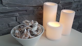 Vanillekipferl mit Mandeln  Weihnachtsgebäck 2018 [upl. by Trista]