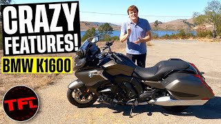 Check Out The Super HighTech BMW K1600 And All Its Crazy Features [upl. by Lebatsirhc]