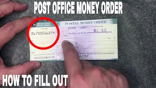 ✅ How To Fill Out USPS Post Office Money Orders 🔴 [upl. by Yruam]