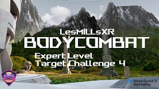 Les Mills Bodycombat Gameplay Meta Quest TARGET CHALLENGE 4 [upl. by Leahcimal217]