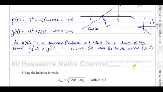 WMA1301 Edexcel IAL P3 June 2023 Q1 Numerical Methods Iteration [upl. by Assened]