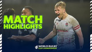 DOMINANT performance  England v Fiji Highlights  World Rugby U20 Championship [upl. by Eatton]