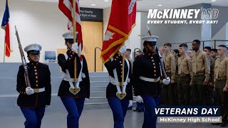 McKinney High School Commemorates Veterans Day [upl. by Ihcas535]