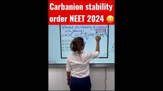 Carbanion Stability Order Short Trick shorts [upl. by Cordelie]