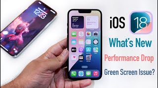 iOS 18 Official Update on iPhone 13  Whats New Features Battery Green Screen Issue [upl. by Ainelec]