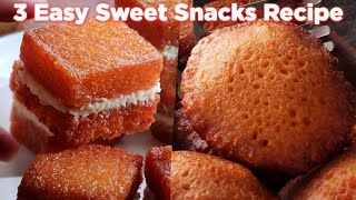 3 easy sweet snacks recipe anyone can make [upl. by Karlotta946]