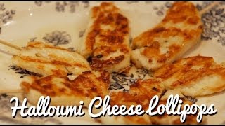 Halloumi Cheese Lollipops  Easy Canapés [upl. by Ahsyak215]