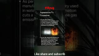 What is Aquamation Vs Cremation Eco friendly burial lilyug aquamation science sciencefacts [upl. by Afrika]