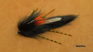 Fly Tying a Winter Zonker  Leech Lure by Mak [upl. by Maurreen552]