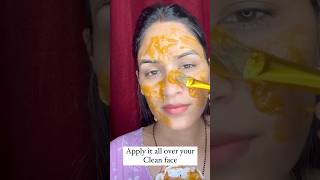 Papaya face pack for glowing skin🌸youtubeshorts skincare diyskincaretips viralvideo [upl. by Odnala]