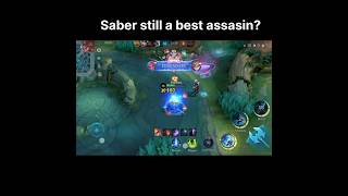 Saber still the best assassin saber mobilelegends fyp fypシ゚ 1000subscriber [upl. by Iek]