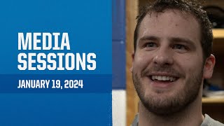 Sam LaPorta meets with the media on January 19 2024  Detroit Lions [upl. by Stoneham]