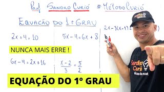 EQUAÇÃO DO 1º GRAU EM 6 MINUTOS [upl. by Lerraj]