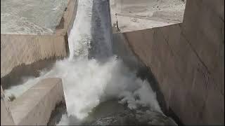 Spillway Dam Flap Gate amp under sluice Gate High Flow Season [upl. by Droc]