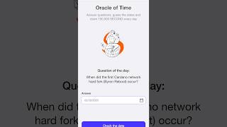 When did the first Cardano network hard fork Byron Reboot occur oracleoftime [upl. by Paderna22]