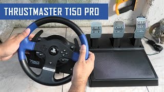 Thrustmaster T150 PRO Unboxing Review amp Setup Guide 2023 ENGLISH [upl. by Ellemac]