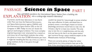 IELTS READING PASSAGE FROM OFFICIAL GUIDETEST 5 ACCURATE MEANINGUNDERSTANDING SCIENCE IN SPACE [upl. by Sosthina]