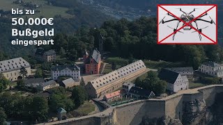 Kennst du die Festung Königstein in der Sächsischen Schweiz aus der Vogelperspektive [upl. by Belanger]