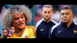 EL PIBE VALDERRAMA SIN PELOS EN LA LENGUA CONTRA MBAPPÉ [upl. by Cammy]