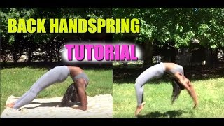 VERY DETAILED Back Handspring Tutorial for Beginners  Self Taught Gymnast [upl. by Fakieh243]