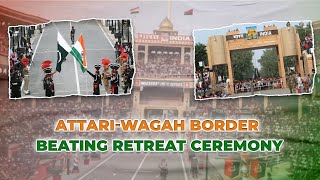 Watch Beating Retreat Ceremony At AttariWagah Border  Independence Day  PM Modi [upl. by Aime]