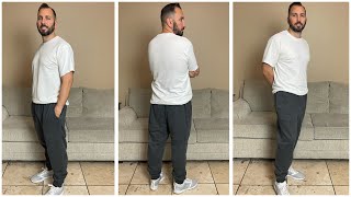 Amazon Essentials Mens Fleece Jogger Pant  Sweatpants Review and Try On [upl. by Aitetel]