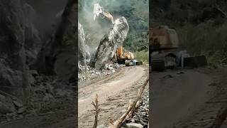 Jcb removing big rock sindhuliviral shortsyoutubeshorts [upl. by Tessa]