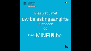 Beheer uw aangifte op MyMinfin [upl. by Anwahsar]