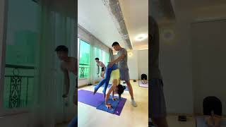 Morning inverted backbend yoga class  Improve vitality and flexibility 🧘‍♀️✨fitness yoga [upl. by Adnorahc492]