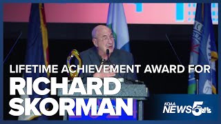 Richard Skorman owner of Poor Richards downtown receives Lifetime Achievement Award [upl. by Adnahcir]