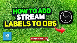 How to add stream labels to obs 2024 [upl. by Anaderol]