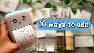 10 Ways to Use Your Mini Thermal Printer [upl. by Sehcaep574]