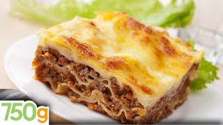 Recettes de lasagne bolognaise maison  Homemade lasagna  English Subtitles  750g [upl. by Yenor101]